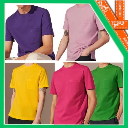HERMES エルメス Tシャツ・カットソー ピンク 4103524O0161 ピンク系 HERMES(エルメス) Tシャツ・カットソー(レディース