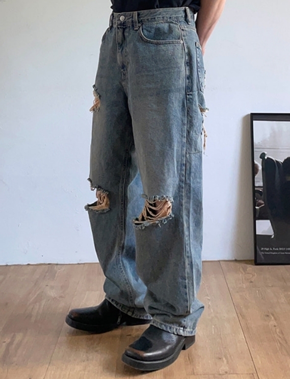 HUECLOSET (ヒュー)★ Vintage Check Denim Pants HUECLOSET (ヒュー)☆ Vintage Check Denim Pants (HUE/デニム