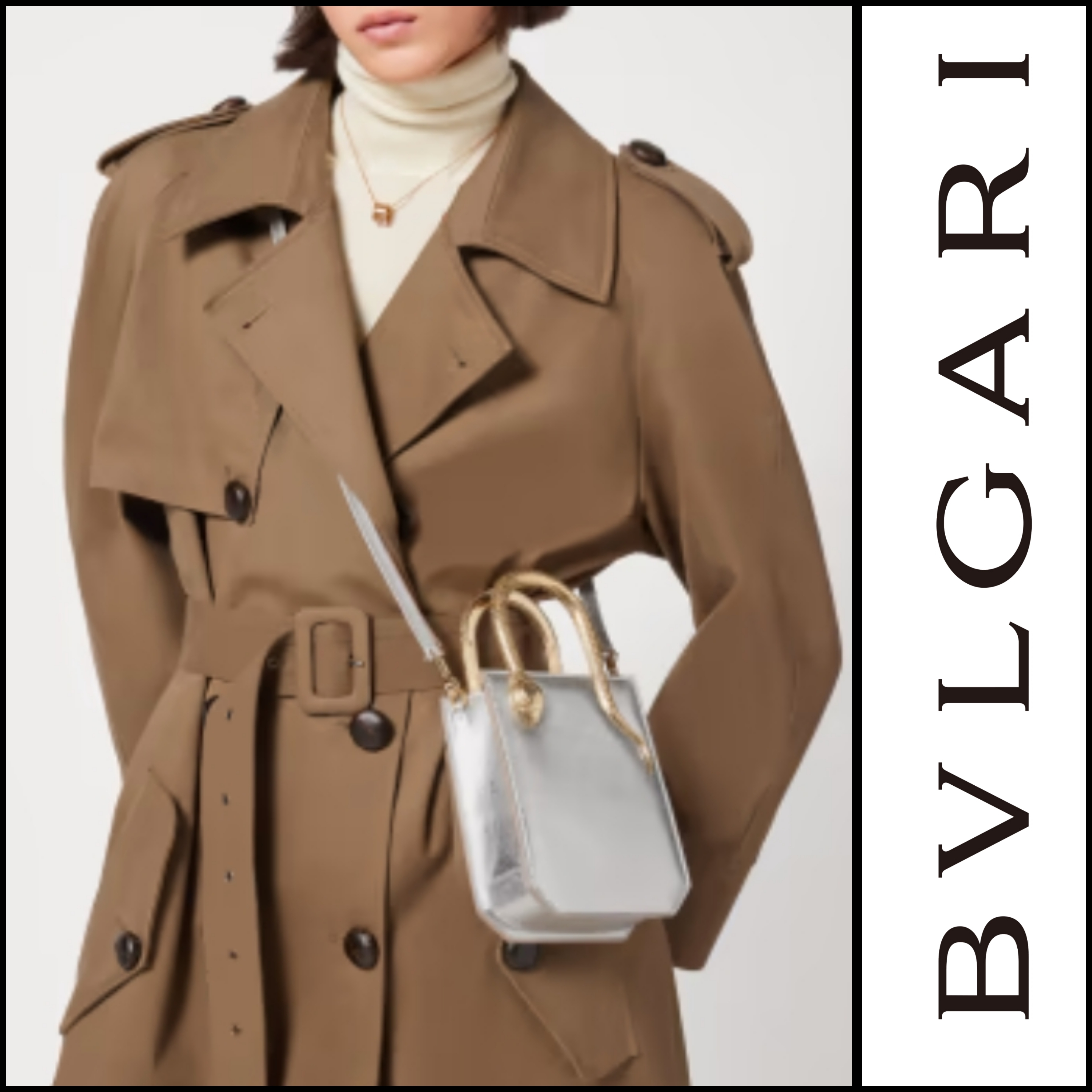 即納！ 【BVLGARI ブルガリ】 セルペンティーヌ トート バッグ