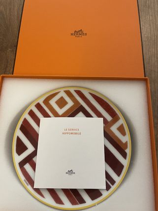 HERMES エルメス・イポモビル プレート HIPPOMOBILE 皿 共箱 HERMES Hermes Hippomobile(エルメス エルメス イポモビル) 食器