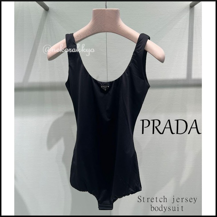 PRADA＊Stretch jersey bodysuit ワンピース スイムウェア＊送込