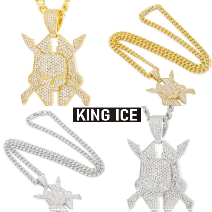 【King Ice】X HALO LEGENDARY EMBLEM ネックレス 2色