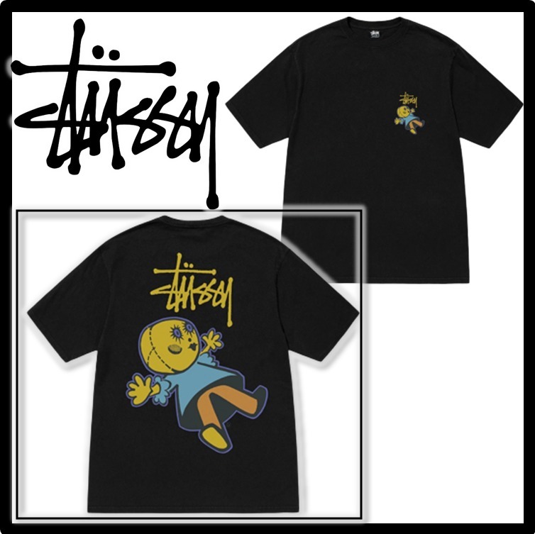 ★送料・関税込★STUSSY★DOLLIE PIGMENT DYED TEE★BLACK★