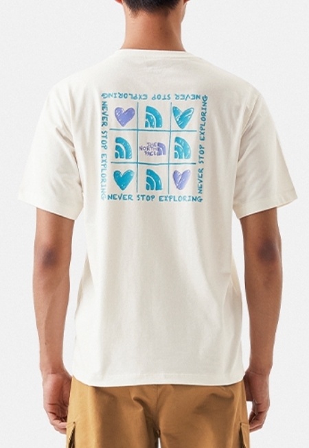 ★海外限定激レア!THE NORTH FACE スクエアハートロゴ Tシャツ ☆海外限定激レア!THE NORTH FACE スクエアハートロゴ Tシャツ
