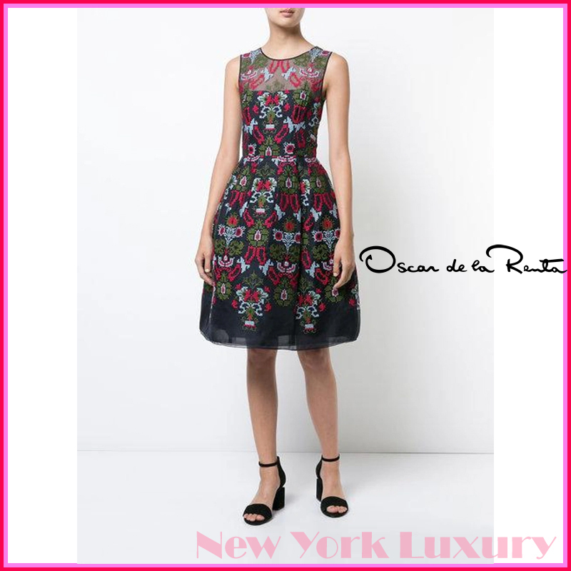 Oscar de la Renta★Needlepoint CrossStitch Dress
