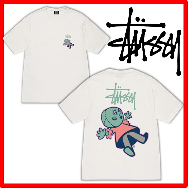 ★人気★【STUSSY】★DOLLIE PIGMENT DYED TE.E★NATURAL★