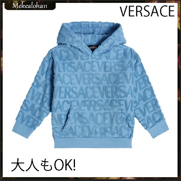 VERSACE☆キッズ ロゴジャカードコットンパーカー 大人もOK!