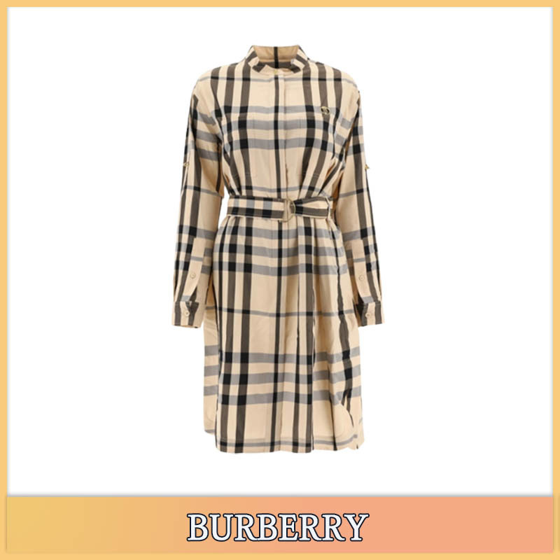 【BURBERRY】★送料・関税込★チェックシャツワンピース