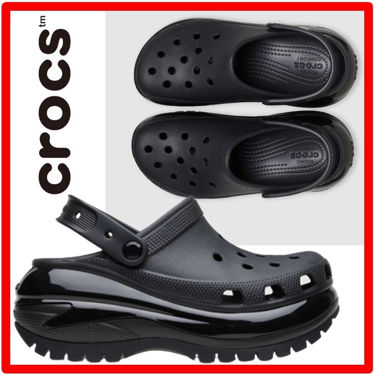 ☆韓国の人気☆【CROCS】☆MEGA CRUSH CLO.G☆black☆サンダル☆