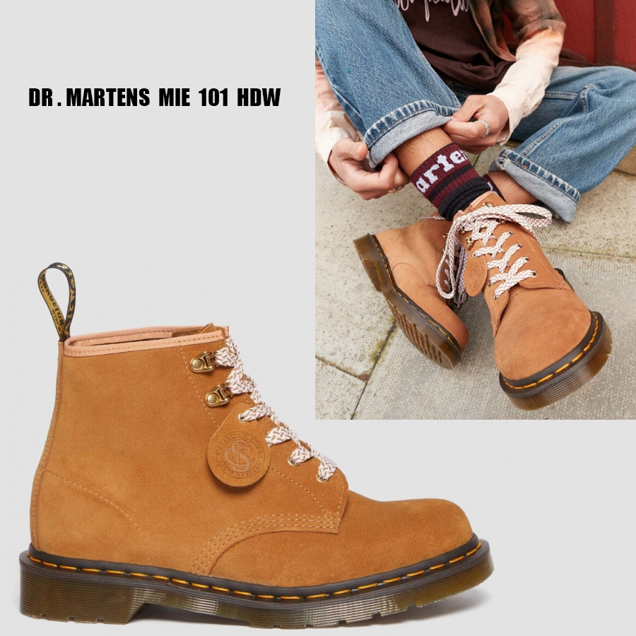 Dr Martens★MIE 101 HDW 6 ホール ブーツ★BISCUIT TAN
