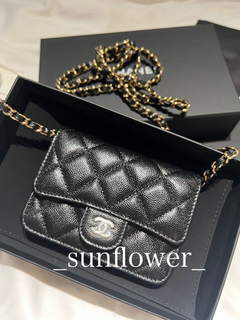 シャネル チェーンウォレットミニサイズ ブラック (CHANEL