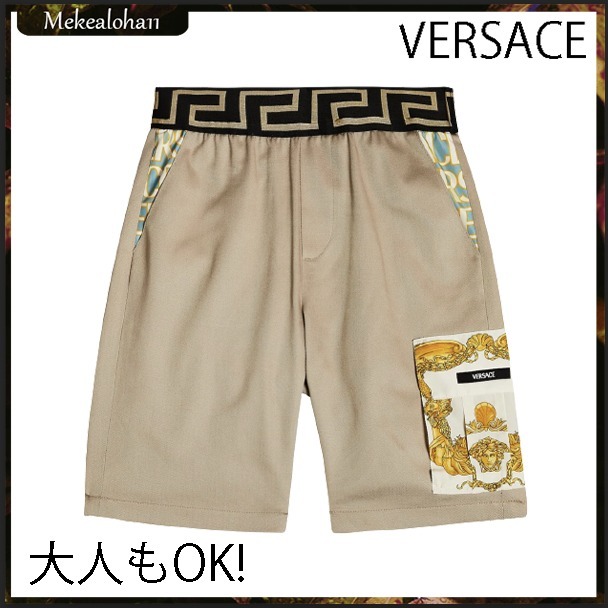 VERSACE☆キッズ グレカコットンショーツ 大人もOK!