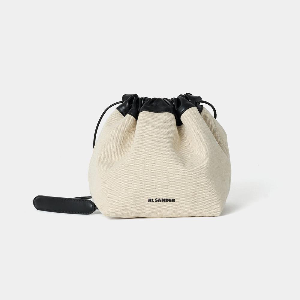【Jil Sander】 ジルサンダー ロゴ クロスボディ 巾着 バッグ