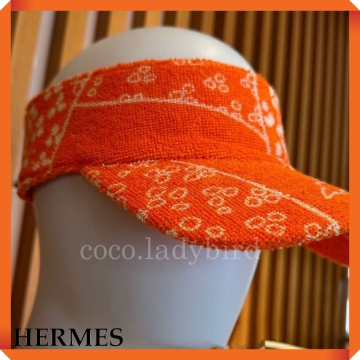 ☆伸縮性があり使いやすい☆【Hermes】ゴルフバイザー