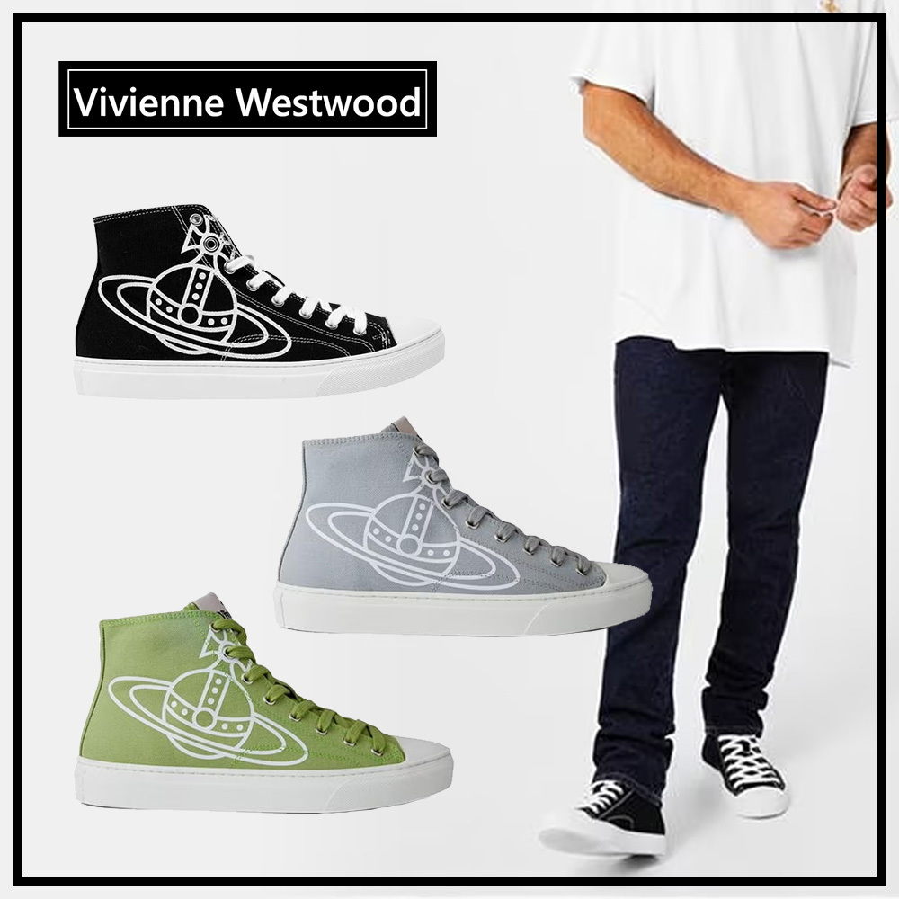 【Vivienne Westwood】オーブ キャンバス ハイトップ トレーナー