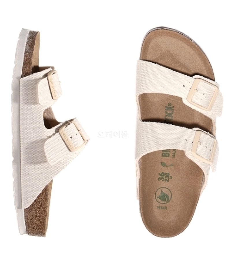 BIRKENSTOCK｜SLIPPERS (Arizona Vegan (1022679 EGGSHELL))