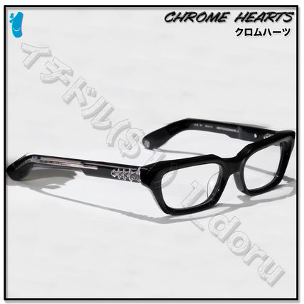+CHROME HEARTS+ STAR スター メガネ 眼鏡 ブラック シルバー CHROME HEARTS STAR(クロムハーツ スター) アイウェア(メンズ