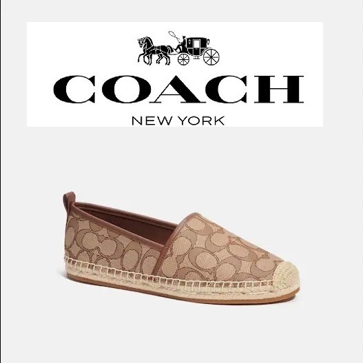 関送込み☆Coach☆ Codi エスパドリーユ シグネチャー Jacquard