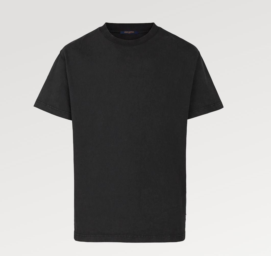 Louis Vuitton Tシャツ《Inside》 ブラック コットン ロゴ 直営