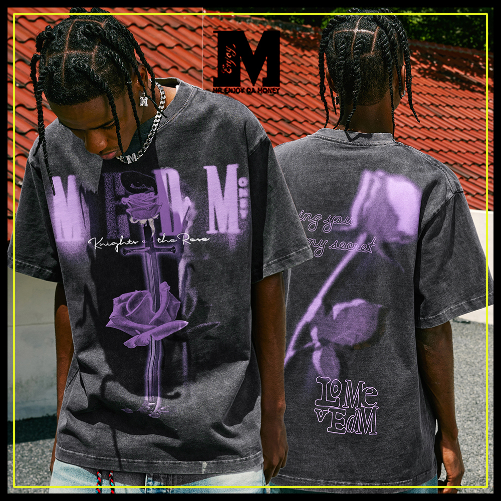 MEDM Tシャツ プリント 綿 ストリート カジュアル 人気 男女兼用