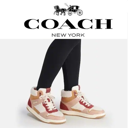履いてみたい綺麗!!☆Coach☆ ハイトップスニーカー
