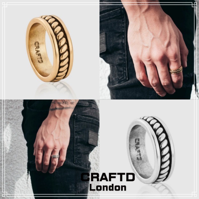 【CRAFTD London】Rope Ring 指輪 2色