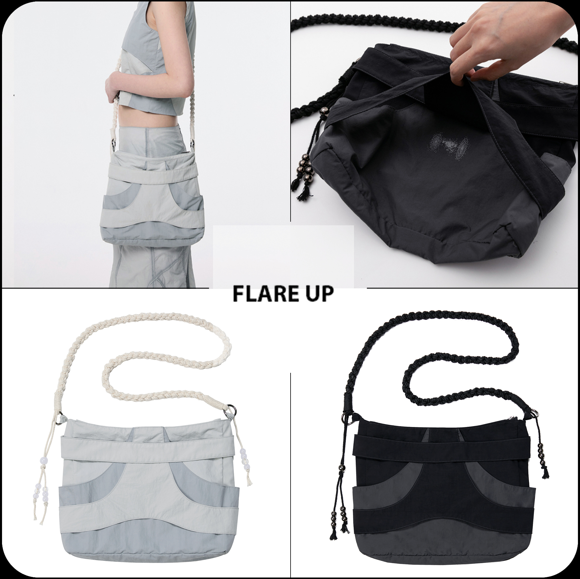 [ FLARE UP ] ★E96 Handmade Layered Bag (FU-725)