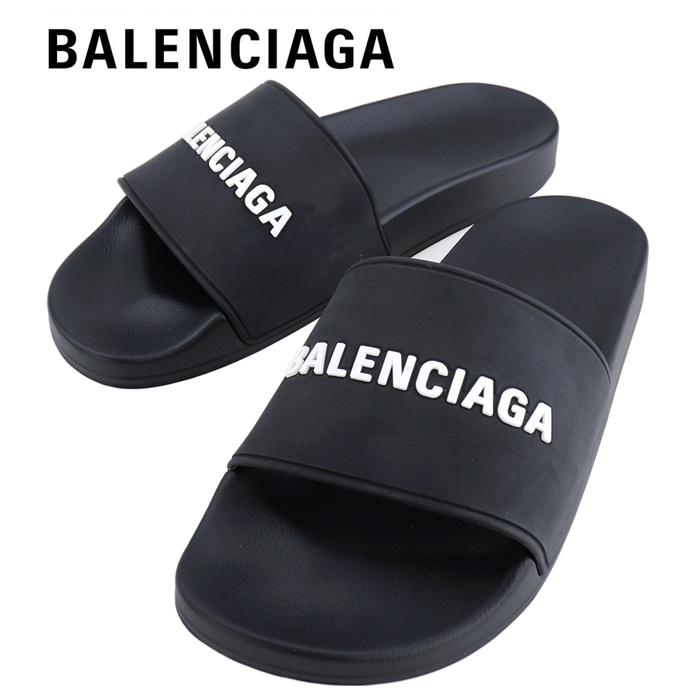 最短翌日お届け BALENCIAGA シャワーサンダル スライドサンダル