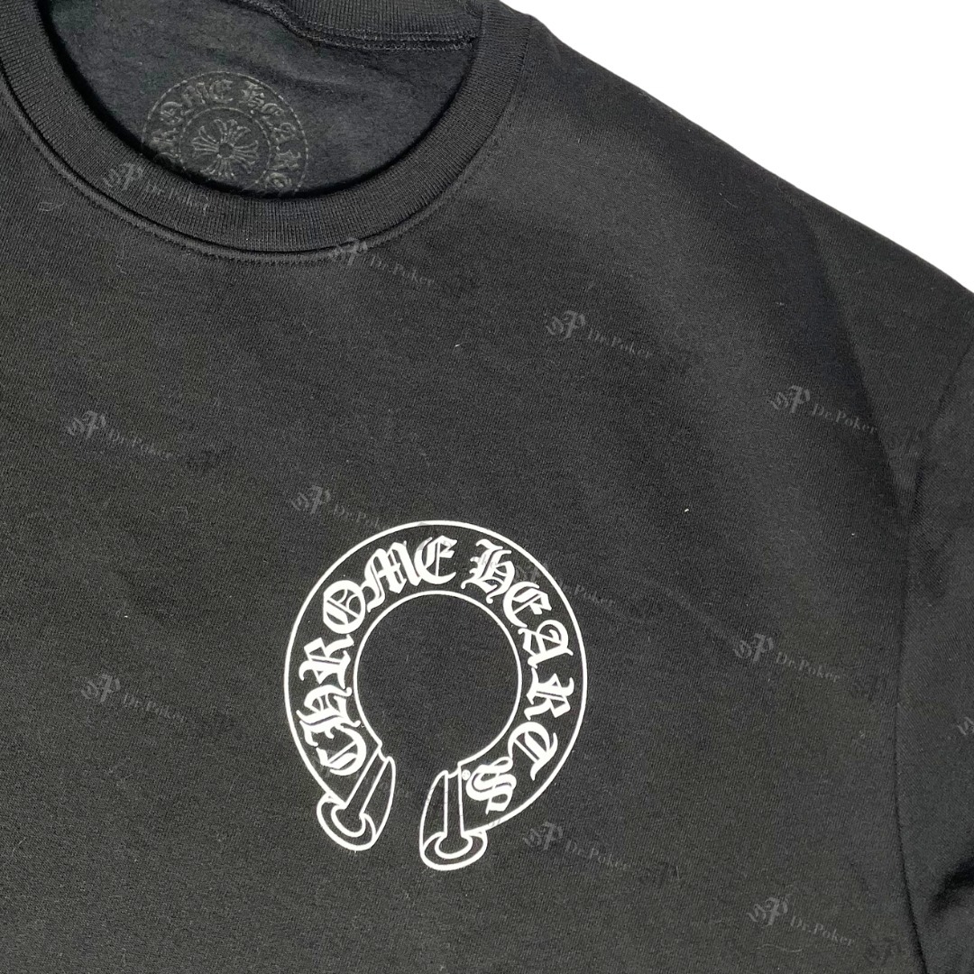 CHROME HEARTS ホースシュー クルーネック スウェット 袖ロゴ
