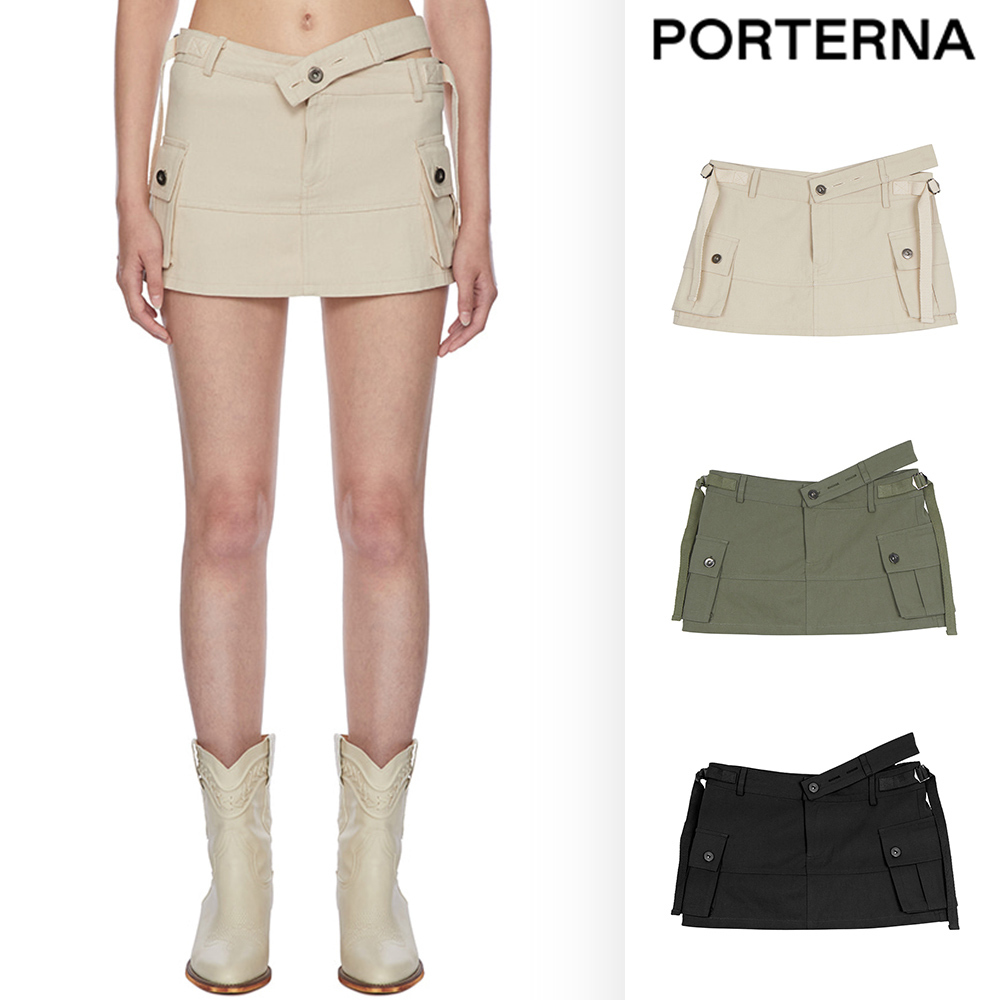 【PORTERNA】Road pocket short skirt