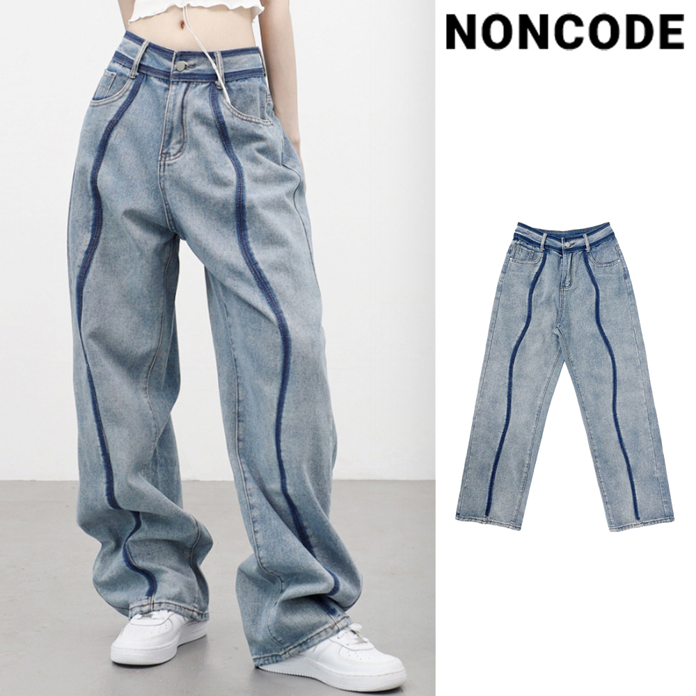 【NONCODE】Justy Reverse Line Denim Pants