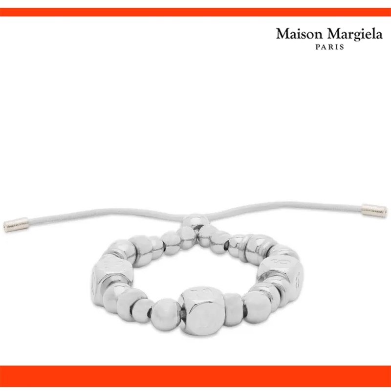 ハイクォリティ 【MAISON MARGIELA 】LOGO BEAD BRACELET POLISHED