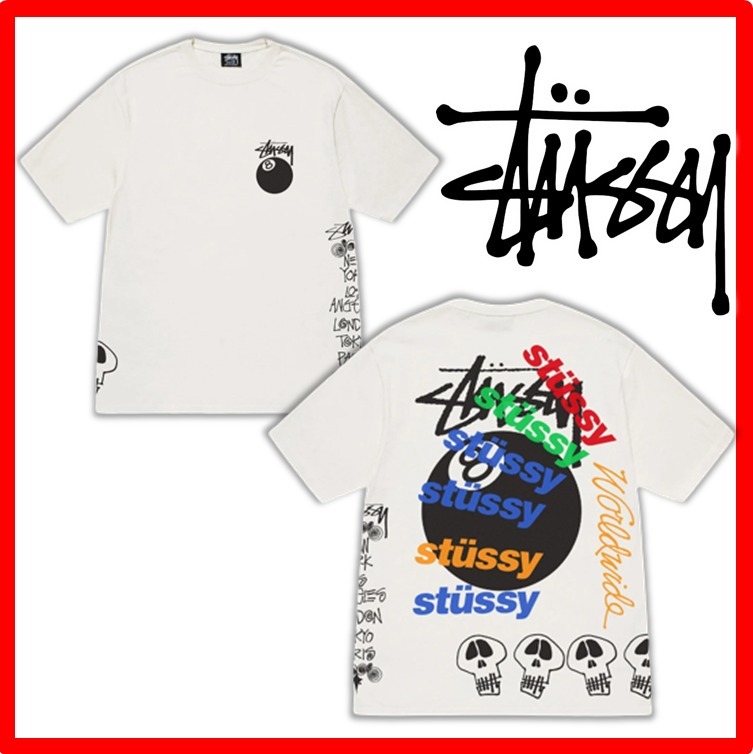 ★人気★【STUSSY】★TEST STRIKE PIGMENT DYED TE.E★NATURAL★