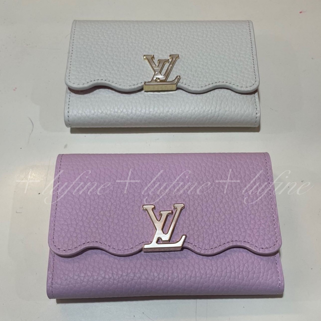 ルイヴィトン LOUIS VUITTON 三つ折り財布
 ポルトフォイユ・カプシーヌ コンパク M82167 パープル