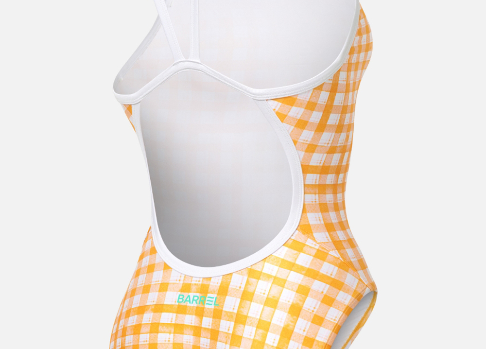 レディース水着☆BARREL☆WOMEN AQUA GLEN CHECK SWIMSUIT