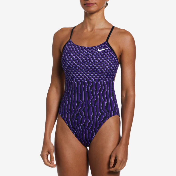 送料無料★NIKE SWIM ドリッピーチェックカットアウト 水着 536