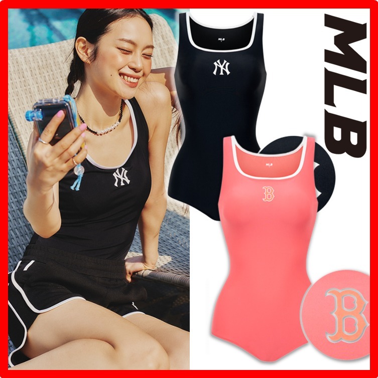 ☆韓国の人気☆【MLB】☆Basic one-piece swimsui.t☆