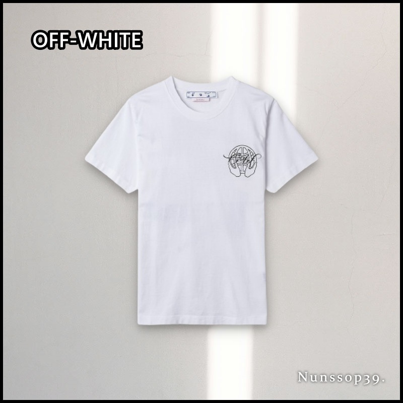 【Off-White】OMAA027S23JER0070110 HAND ARROW PRINT T SHIRT