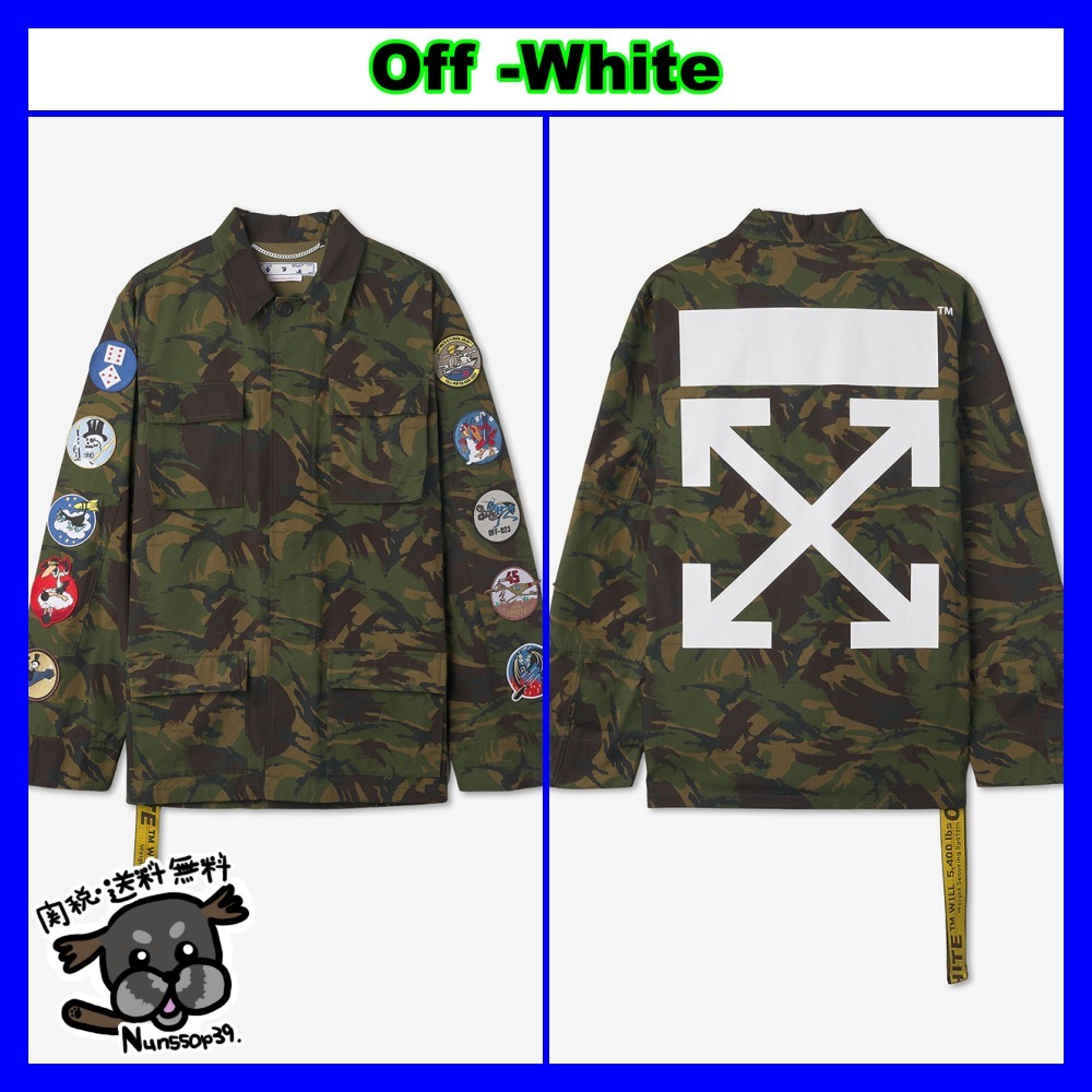 【Off-White】OMEL001C99FAB0015601 CAMOU PATCH JACKET