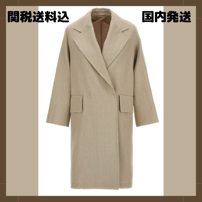 【MAX MARA】MESCAL リネン ジャージー ダスター コート