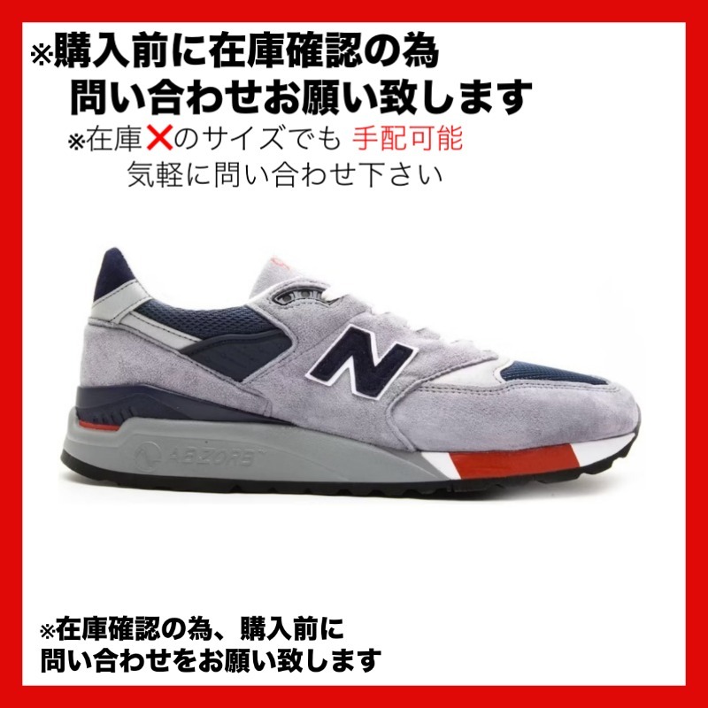 スニーカー New Balance 998 Grey Navy Red