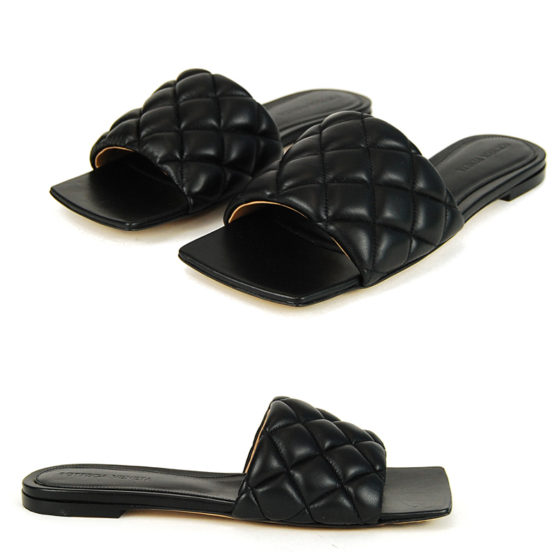 関税負担なし☆BOTTEGA VENETA パデッド フラットサンダル