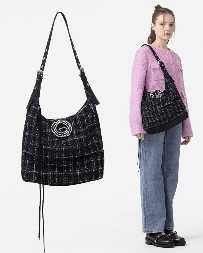 ショルダーバッグ・ポシェット HOLLY LOVES LOVE Fudge Bag [Tweed]_2 colors BXK008 HOLLY LOVES LOVE】Fudge Bag Tweed (HOLLY LOVES LOVE