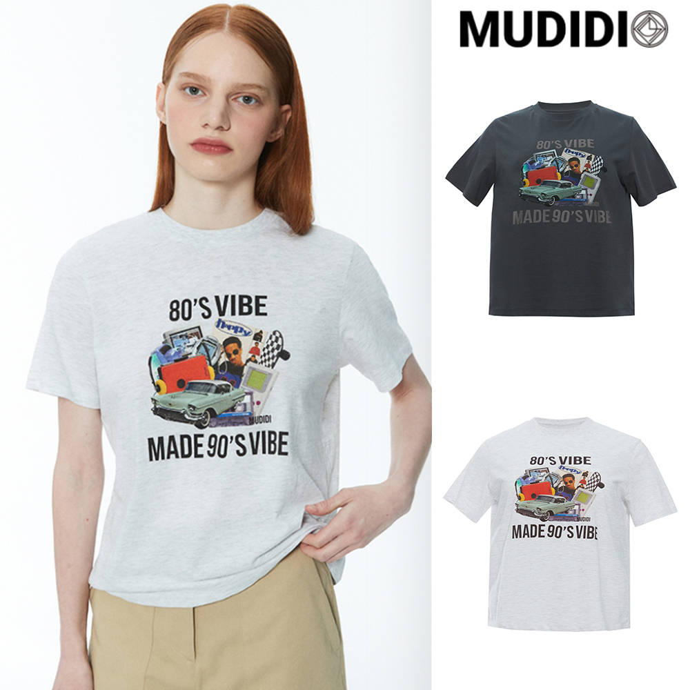 【MUDIDI】23SS★ 80's vibe t-shirt 001