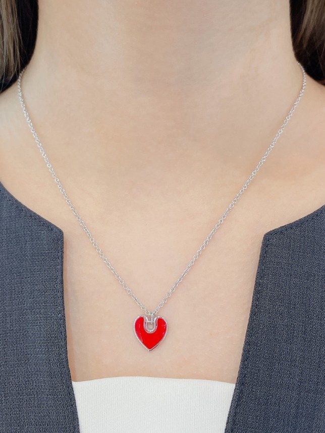 【STONEHENgE】Luv-it〜Silver Heart Horse Hoof Necklace H0179 STONEHENgE】Luv-it〜Silver Heart Horse Hoof Necklace H0179