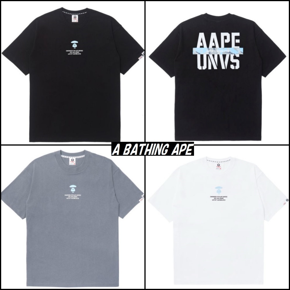 【AAPE by A BATHING APE】Moonface バック ロゴ Tシャツ ♪