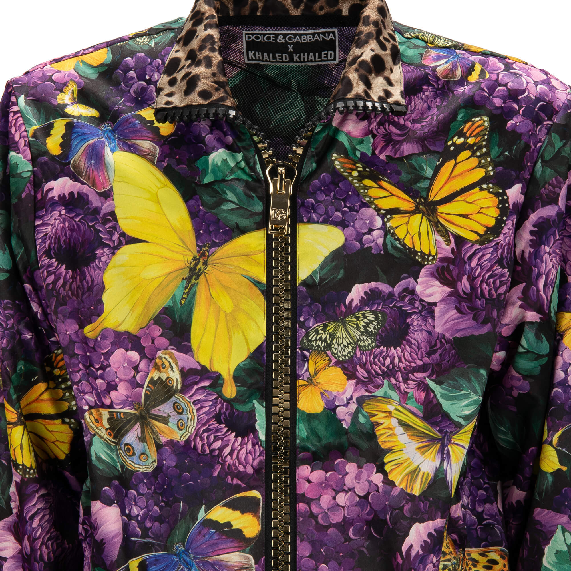 Dolce & Gabbana バタフライ ヒョウ柄 パーカー マルチカラー Dolce & Gabbana バタフライ ヒョウ柄 ジャケット マルチカラー