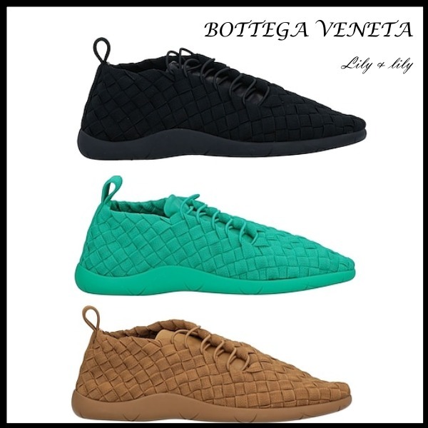 BOTTEGA VENETA ◆編み込み レザー スニーカー◆関税送料込み