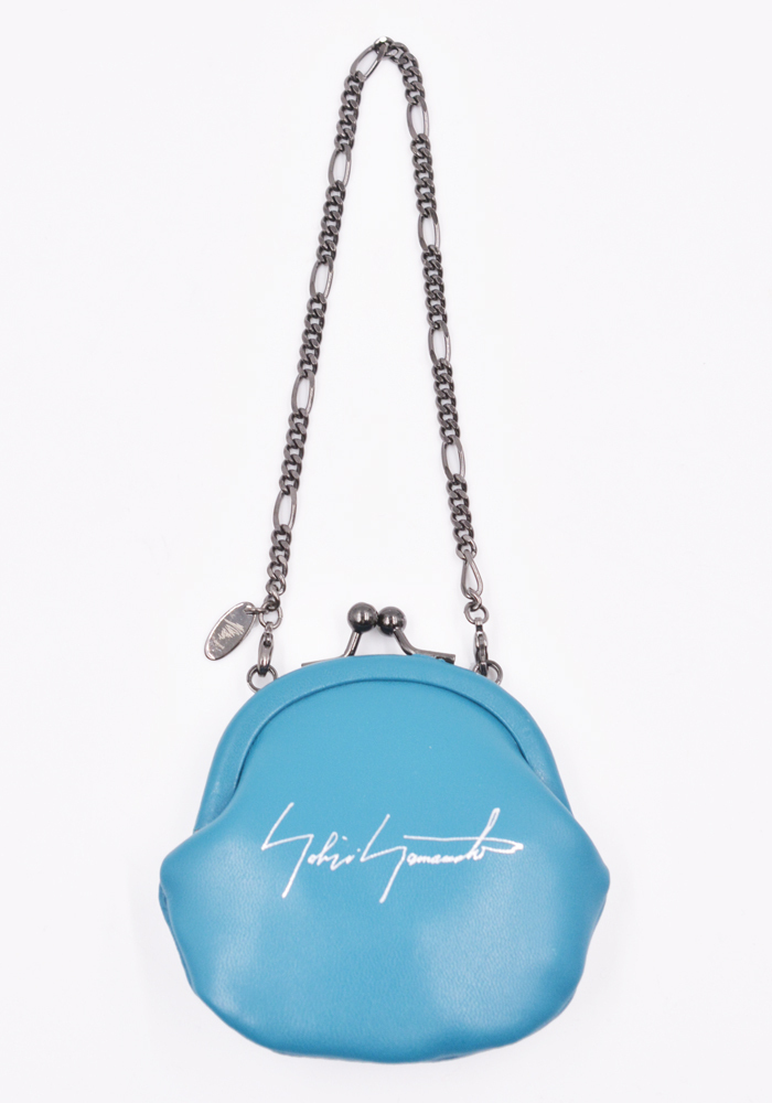 ショルダーバッグ・ポシェット YOHJI YAMAMOTO DISCORD COIN NECKLACE SHEEP SKIN BLUE