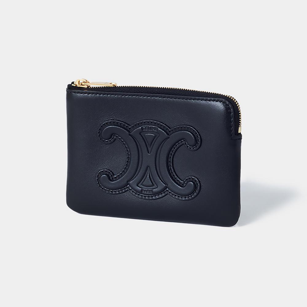 旧ロゴ CELINE 長財布 ストラップ ラージ マルチファンクション　数回使用 中古】CELINE セリーヌ ラージ ストラップ マルチファンクション